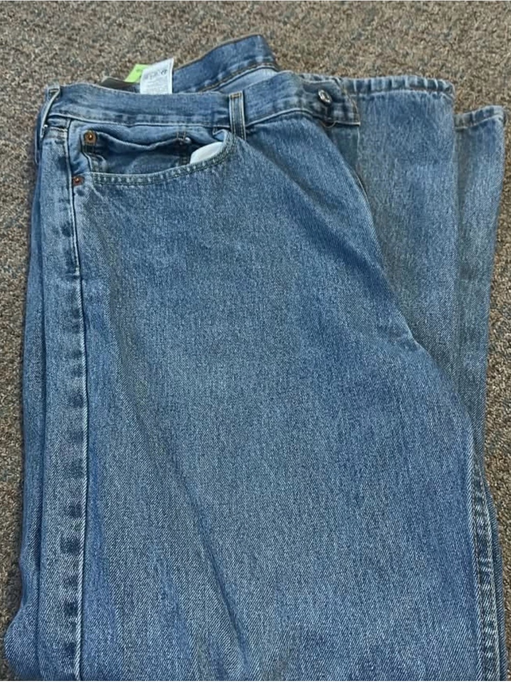 Classic Men's Blue Denim Jeans